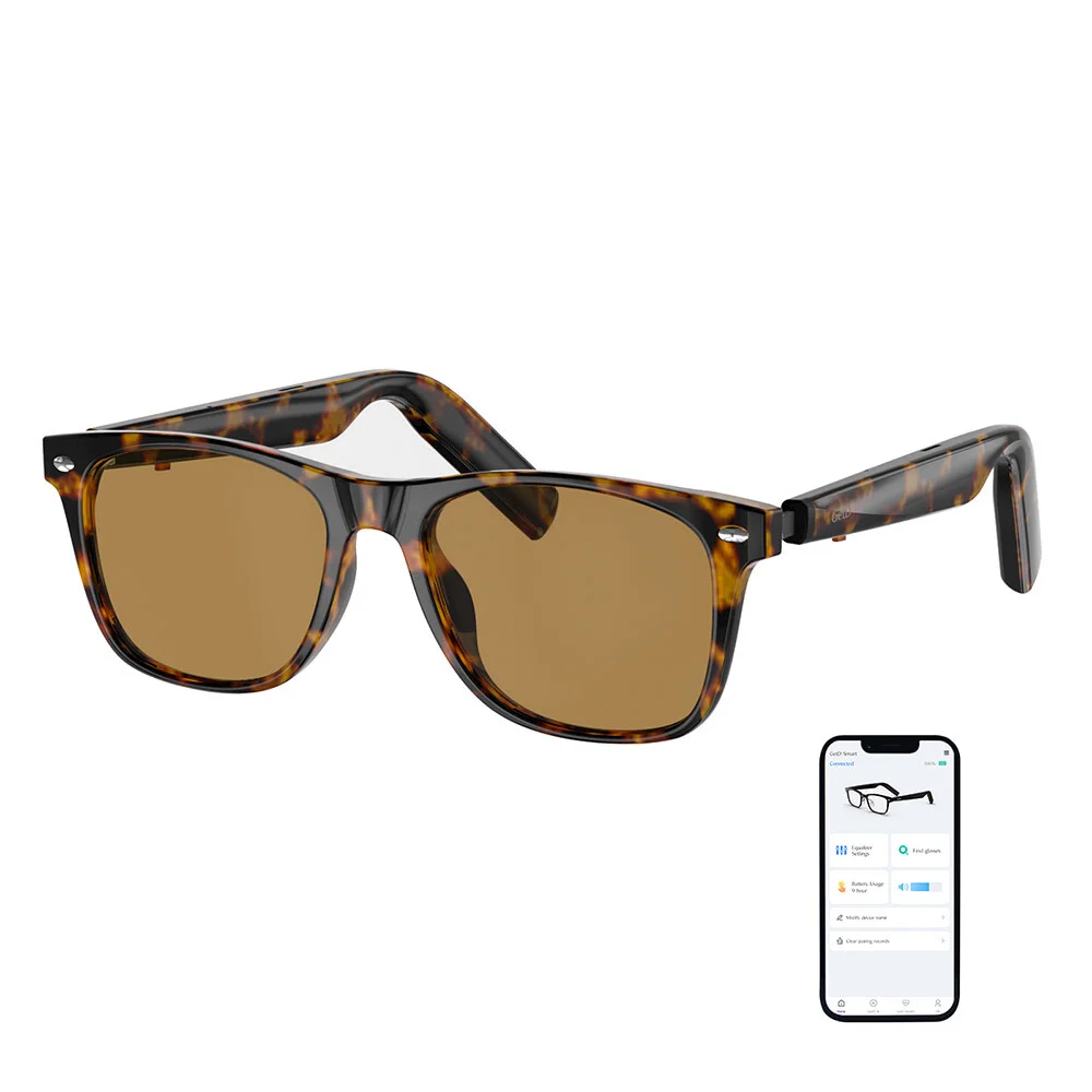 Bluetooth Glasses Smart Audio Sunglasses with Speakers Polarized Built Mic 2Pack 2